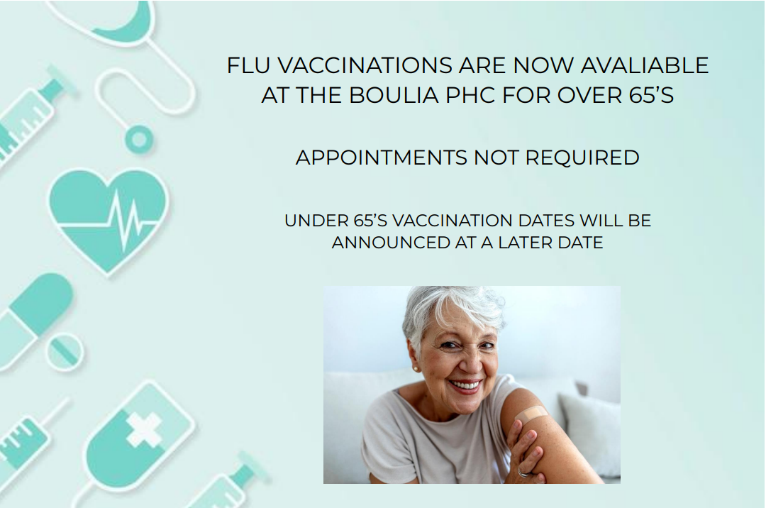 Flu vaccinations over 65s