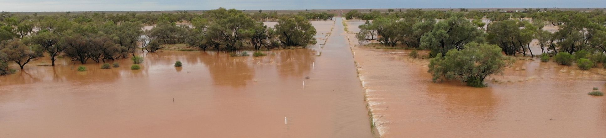 Flooded Road Boulia Shire