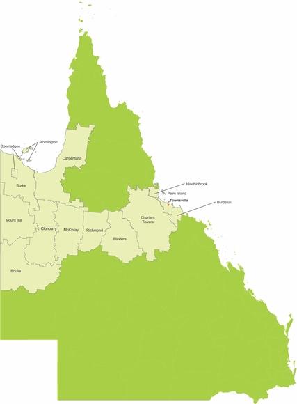 Regional Development Australia (RDA) map