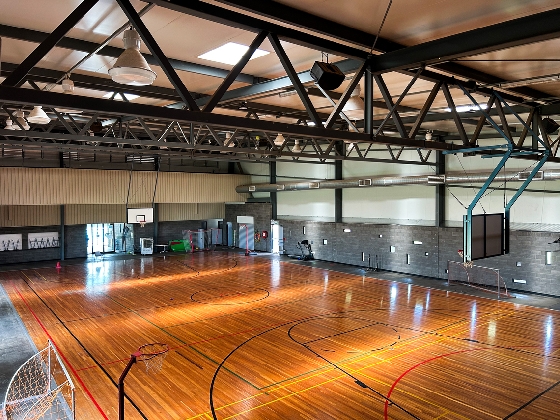 Basketball court area 