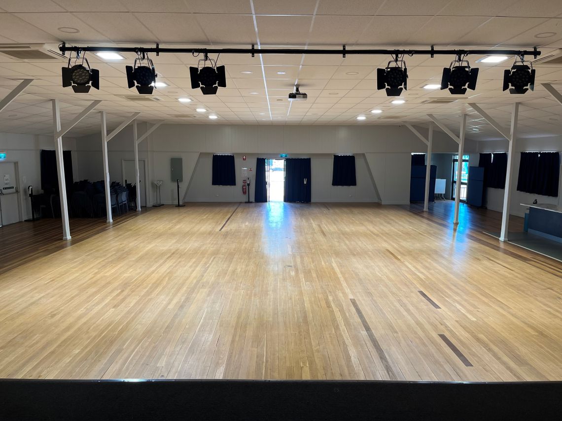 Main floor area of the Boulia Shire Hall