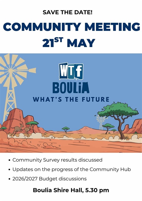 Community Meeting save the date May 2026