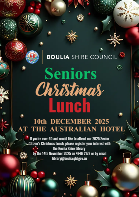 Flyer bordered with Christmas baubles